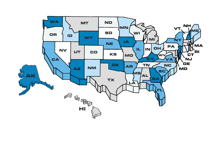 united states map